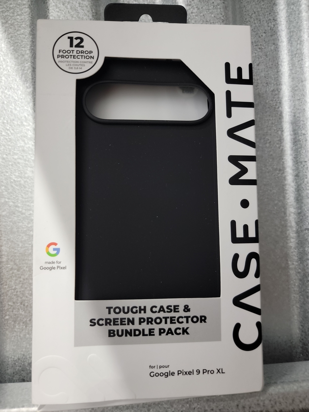 Case-Mate Tough Case & Screen Protector for Google Pixel 9 Pro XL - Black